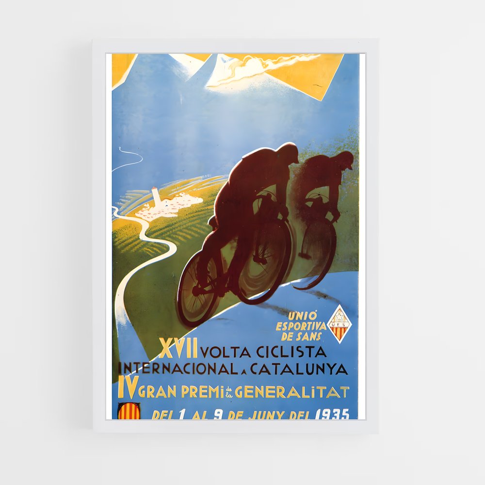 Poster Ascension Cycliste – affiche Cyclisme (vue 3)